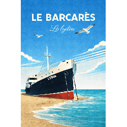 Affiche moderne : Le Lydia - Le barcares